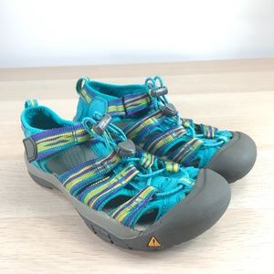 Boys Keen Newport H2 Waterproof Sandals Blue Grey